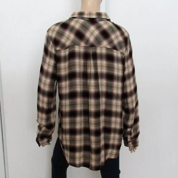 LUCKY BRAND Shirt Size Large Plaid Button Down - Picture 6 of 9